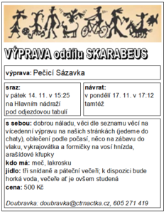 lísteček na pečící sázavku